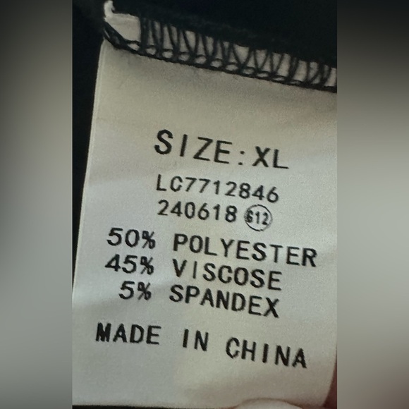 NWOT Graypent  SZ XL Wide Leg High Waisted Sweatpants - Picture 5 of 5